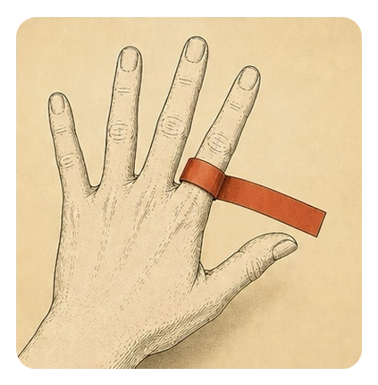Ring Size Step 2 – Mark where the ends meet